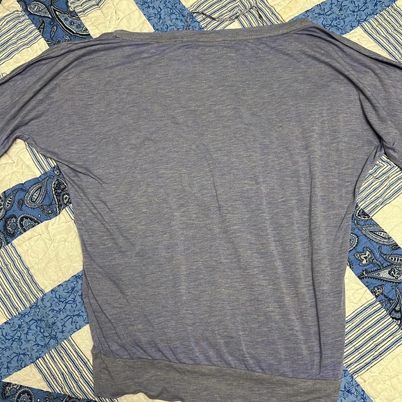 Guess brand, purple flowy shirt. Size small - Picture 2 of 2